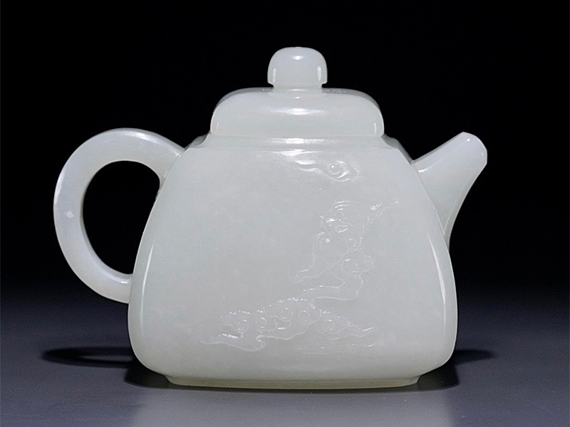 清和田玉茶壶
