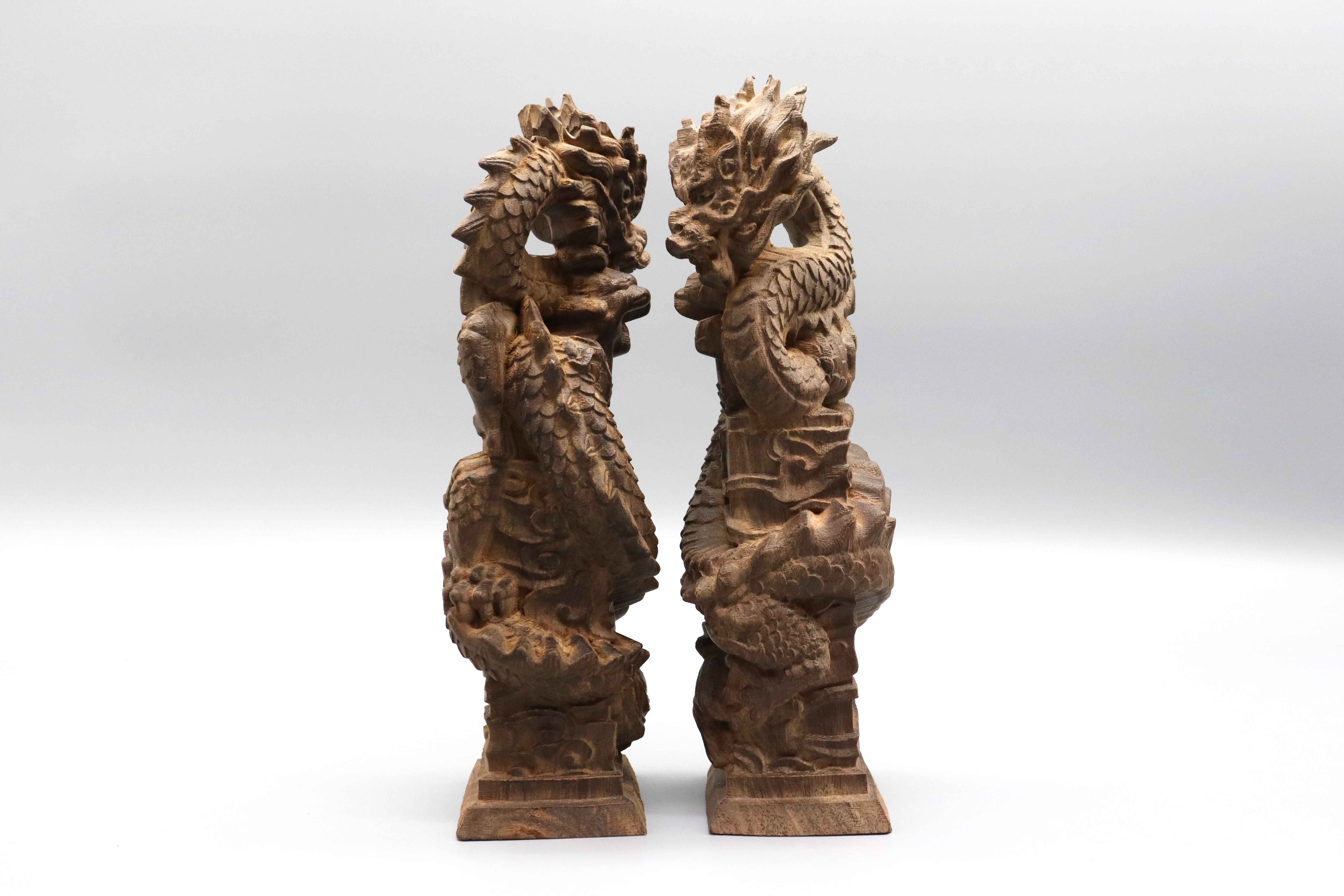 沉香木龙纹摆件一对 精品.jpg