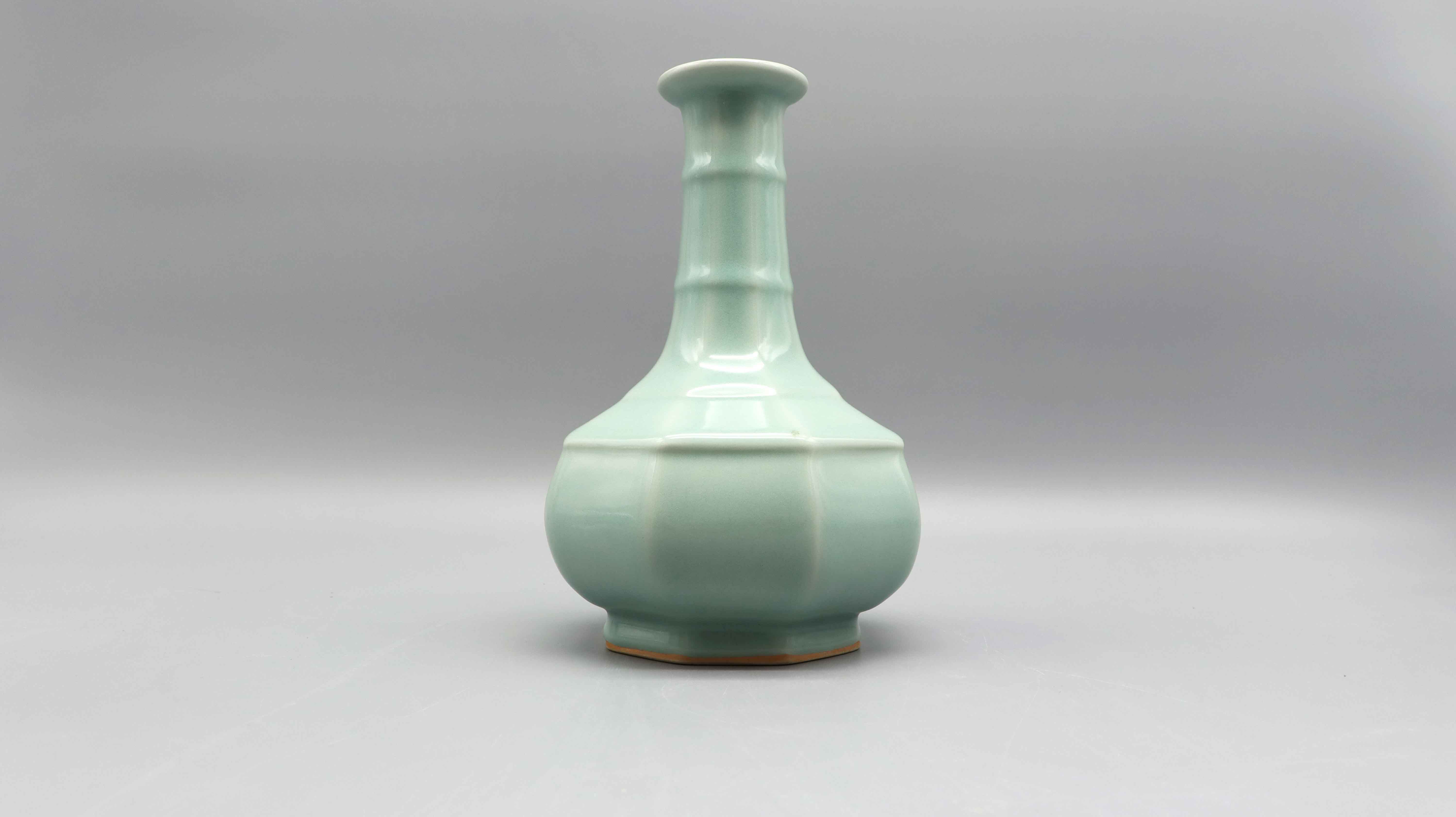 明代 天青竹八方竹节瓶 精品场.jpg