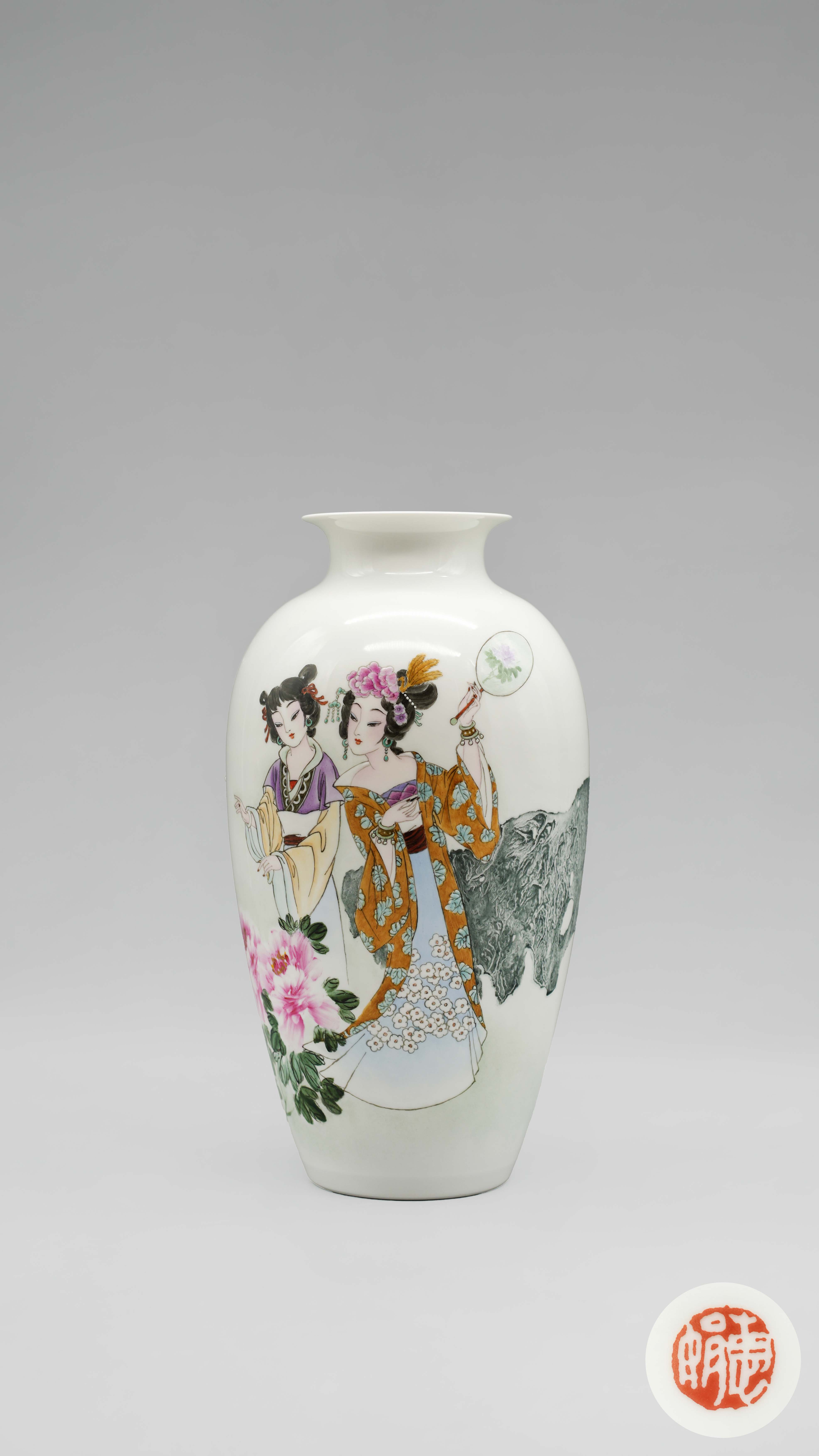 0311-舒惠娟粉彩春色满园灯笼瓶-李林春.jpg